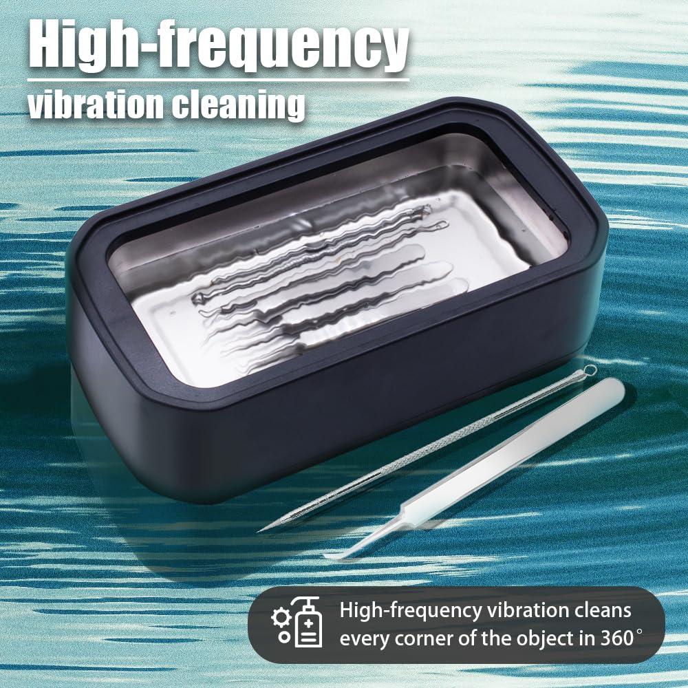 Limpiador Ultrasónico de Joyas Pinkiou 650ml 49kHz 3 Modos