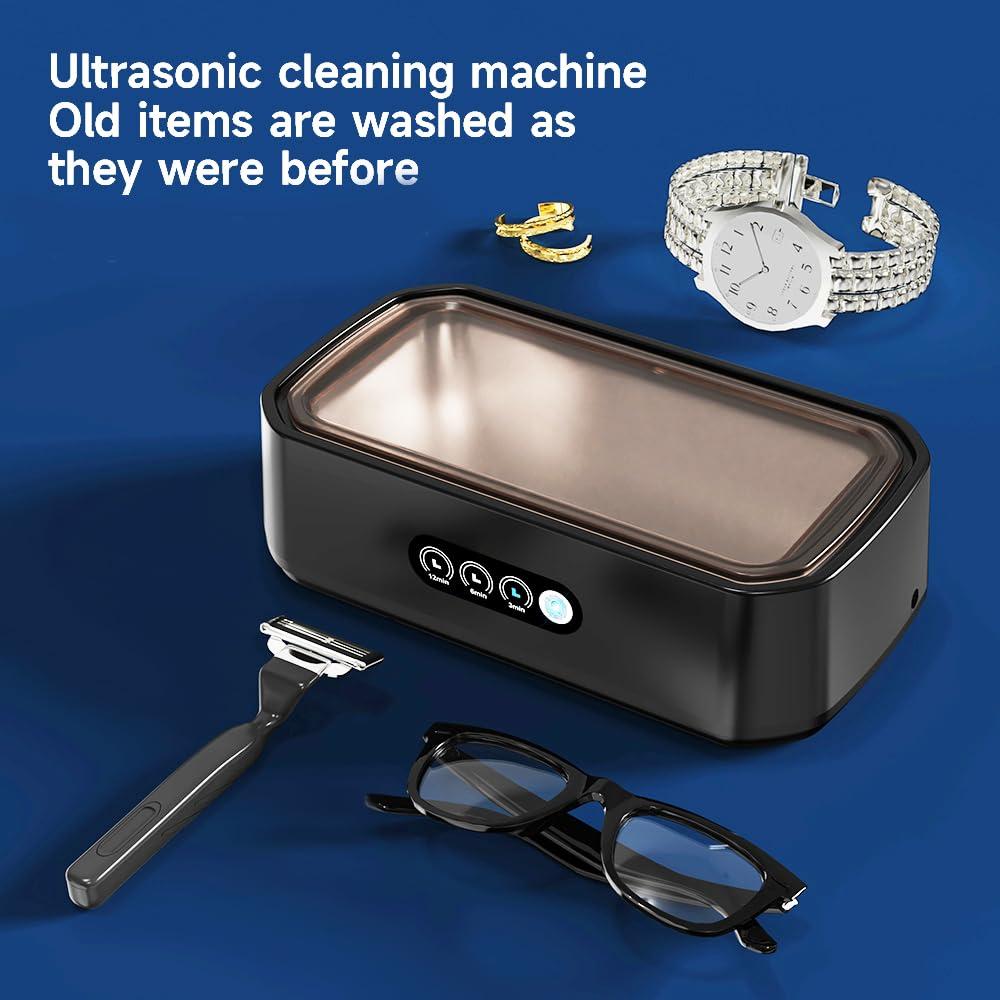 Limpiador Ultrasónico de Joyas Pinkiou 650ml 49kHz 3 Modos