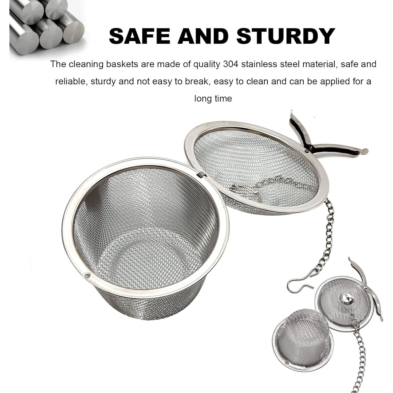 Cestas de Limpieza de Joyería MDEOOSKY Acero Inoxidable 3 Pcs