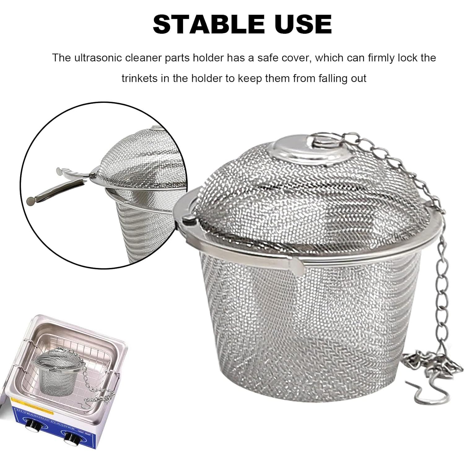 Cestas de Limpieza de Joyería MDEOOSKY Acero Inoxidable 3 Pcs