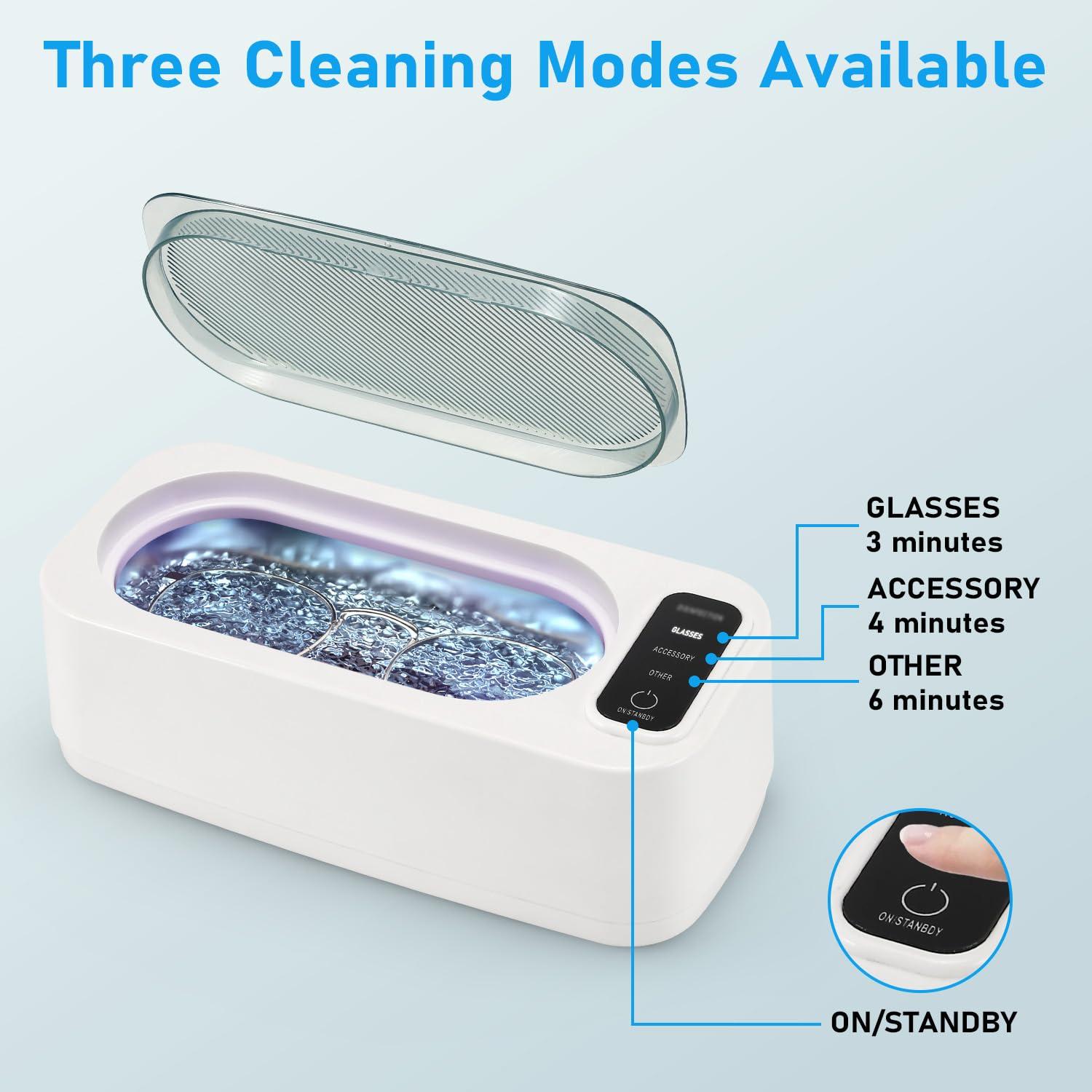 Limpiador Ultrasónico VOYLITE 24W 400ml 3 Modos Acero Inoxidable