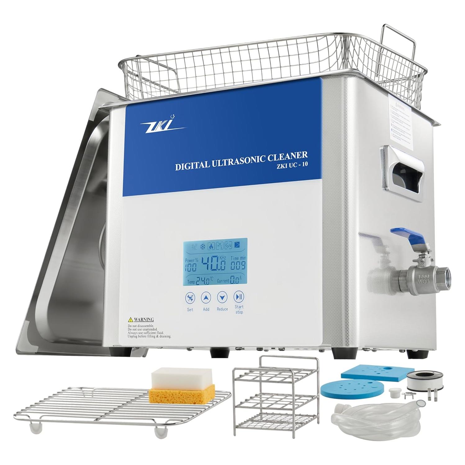 Máquina de Limpieza Ultrasonica ZKI 10L Digital 600W