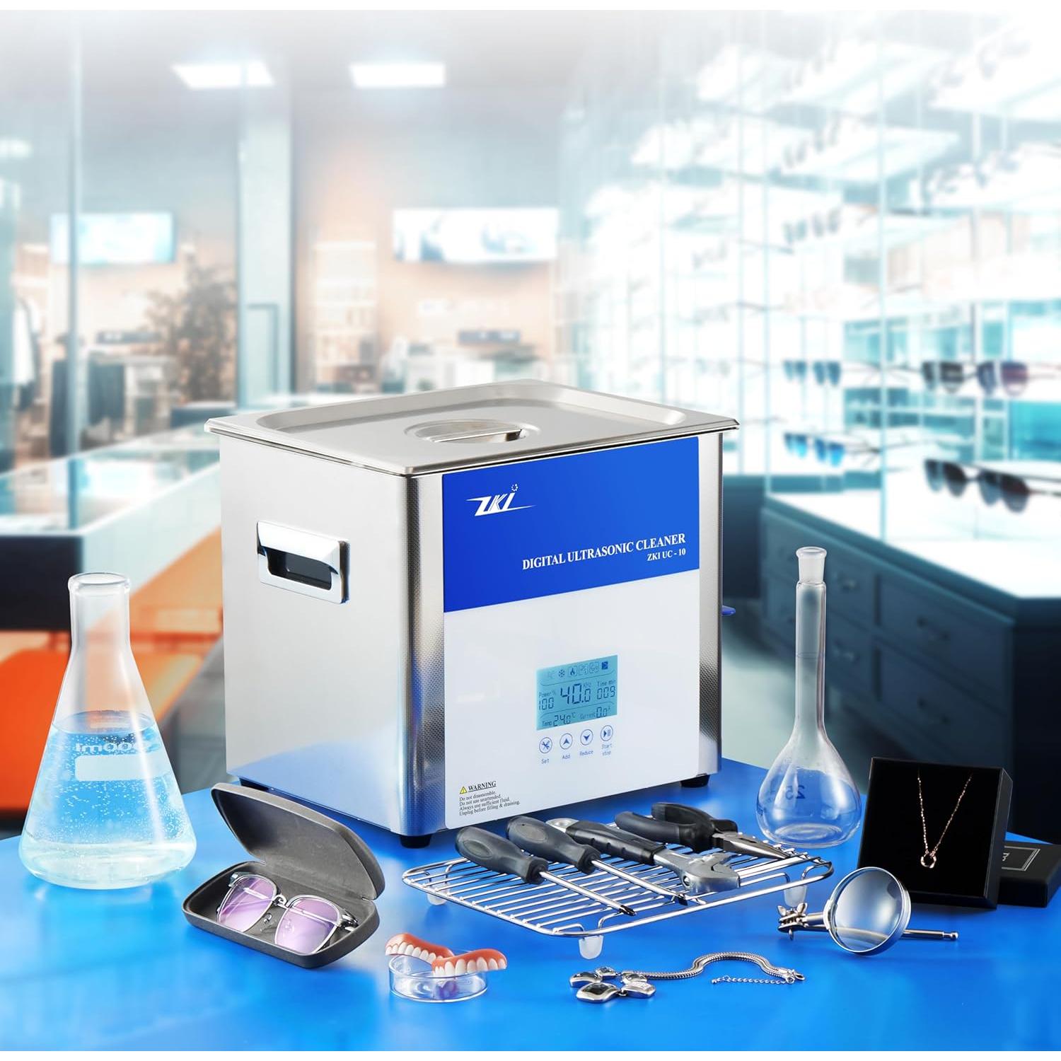 Máquina de Limpieza Ultrasonica ZKI 10L Digital 600W