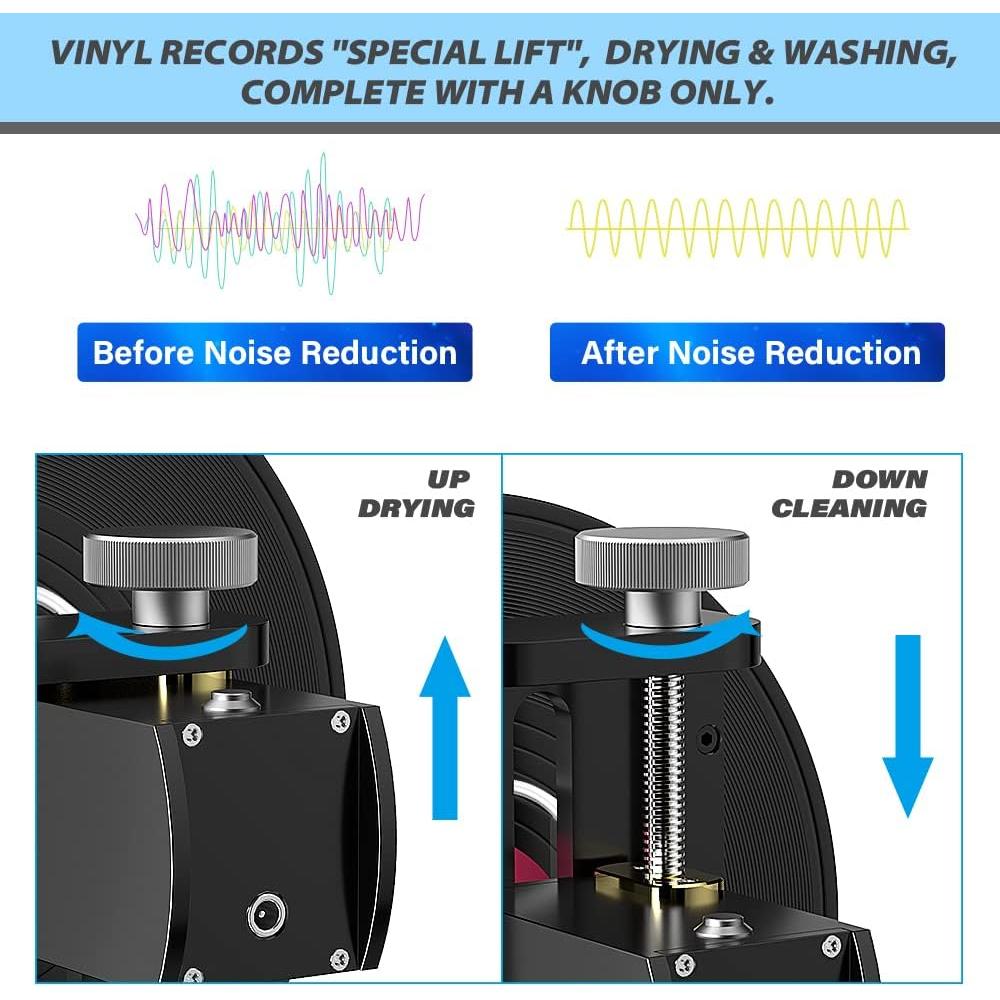 Soporte de Vinilo WEWU VC-02 para Limpieza Ultrasónica 1-5 Discos