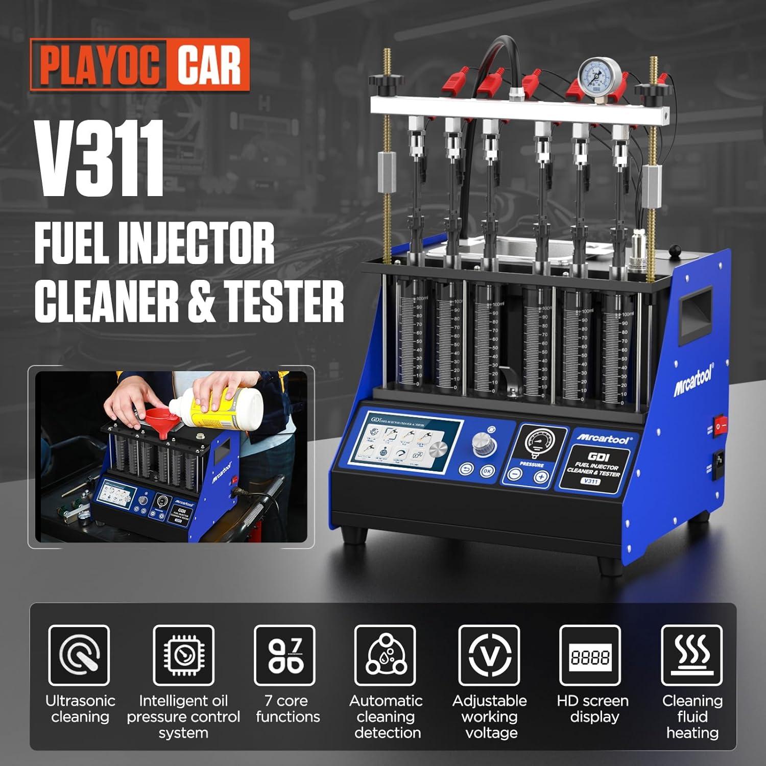 Limpiadora de Inyectores de Combustible PLAYOCCAR V311 6 Cilindros