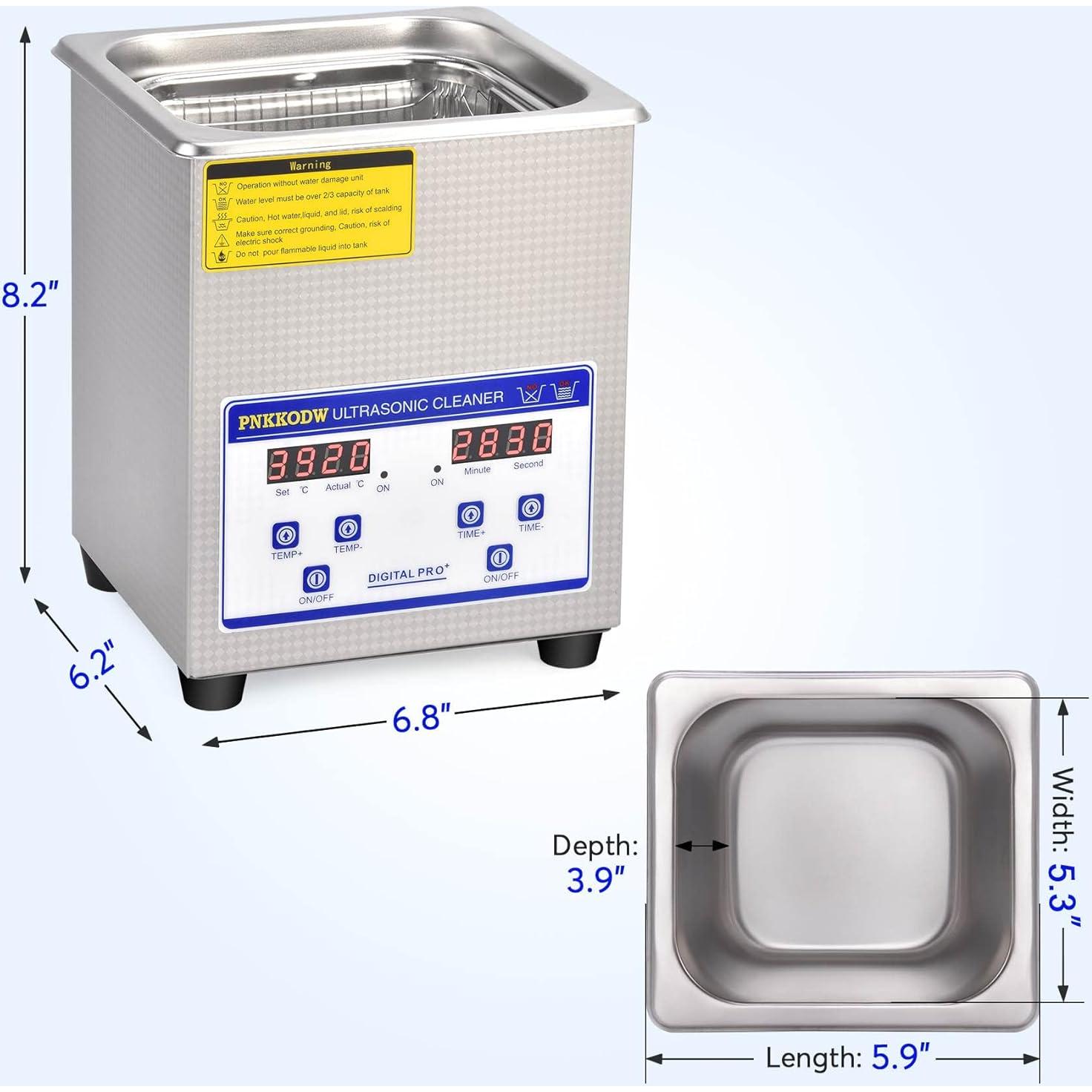 Limpiador Ultrasónico Profesional 2L PNKKODW con Temporizador