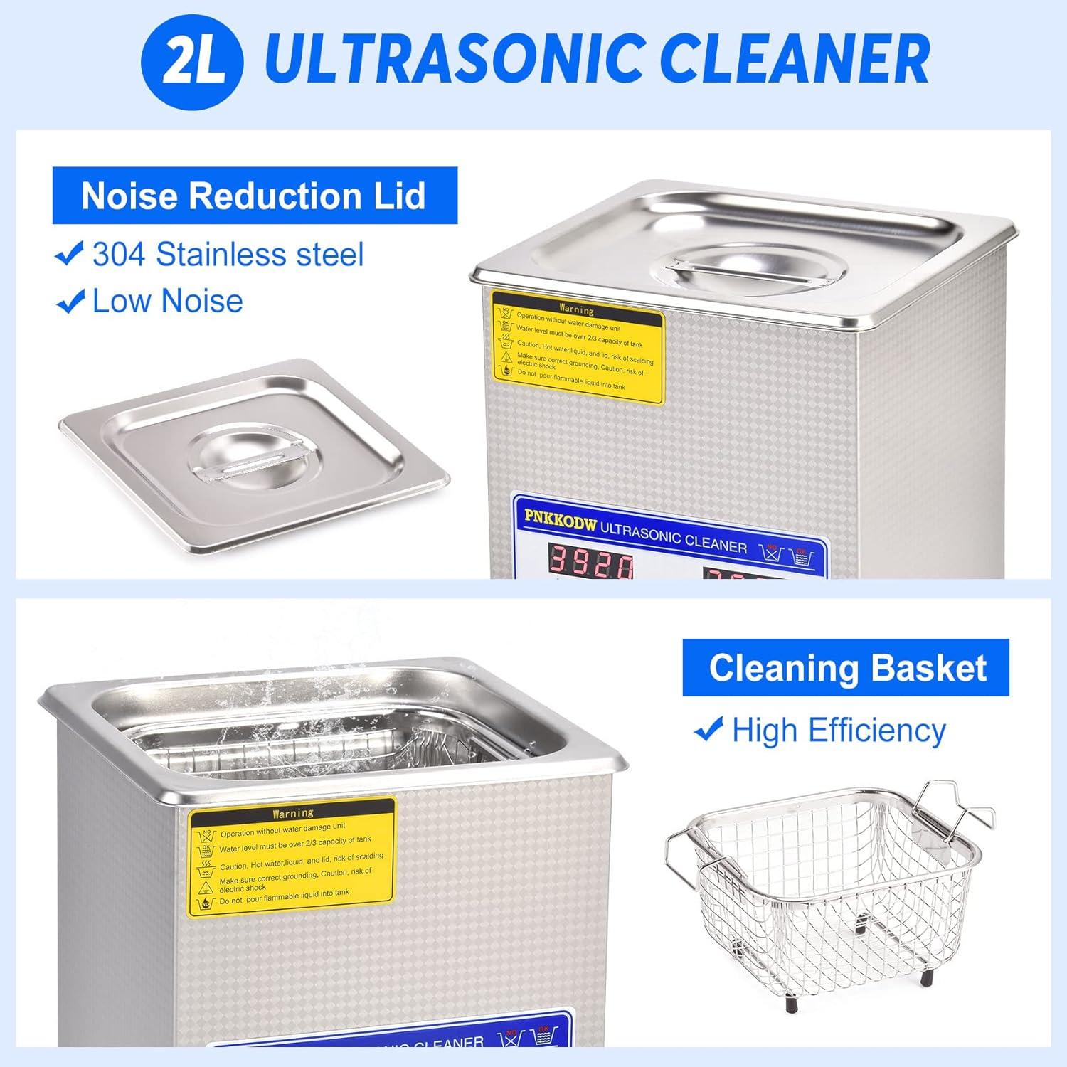 Limpiador Ultrasónico Profesional 2L PNKKODW con Temporizador