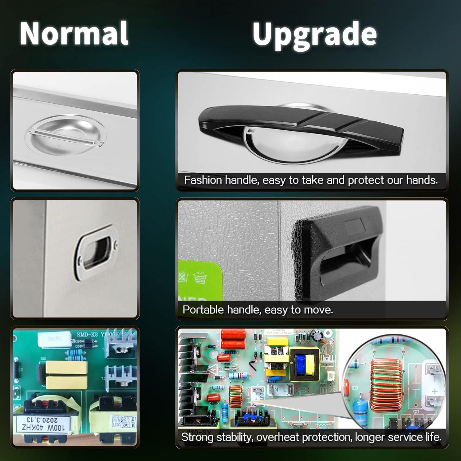 Limpiador Ultrasónico 3L ONEZILI con Canasta de Acero 120W