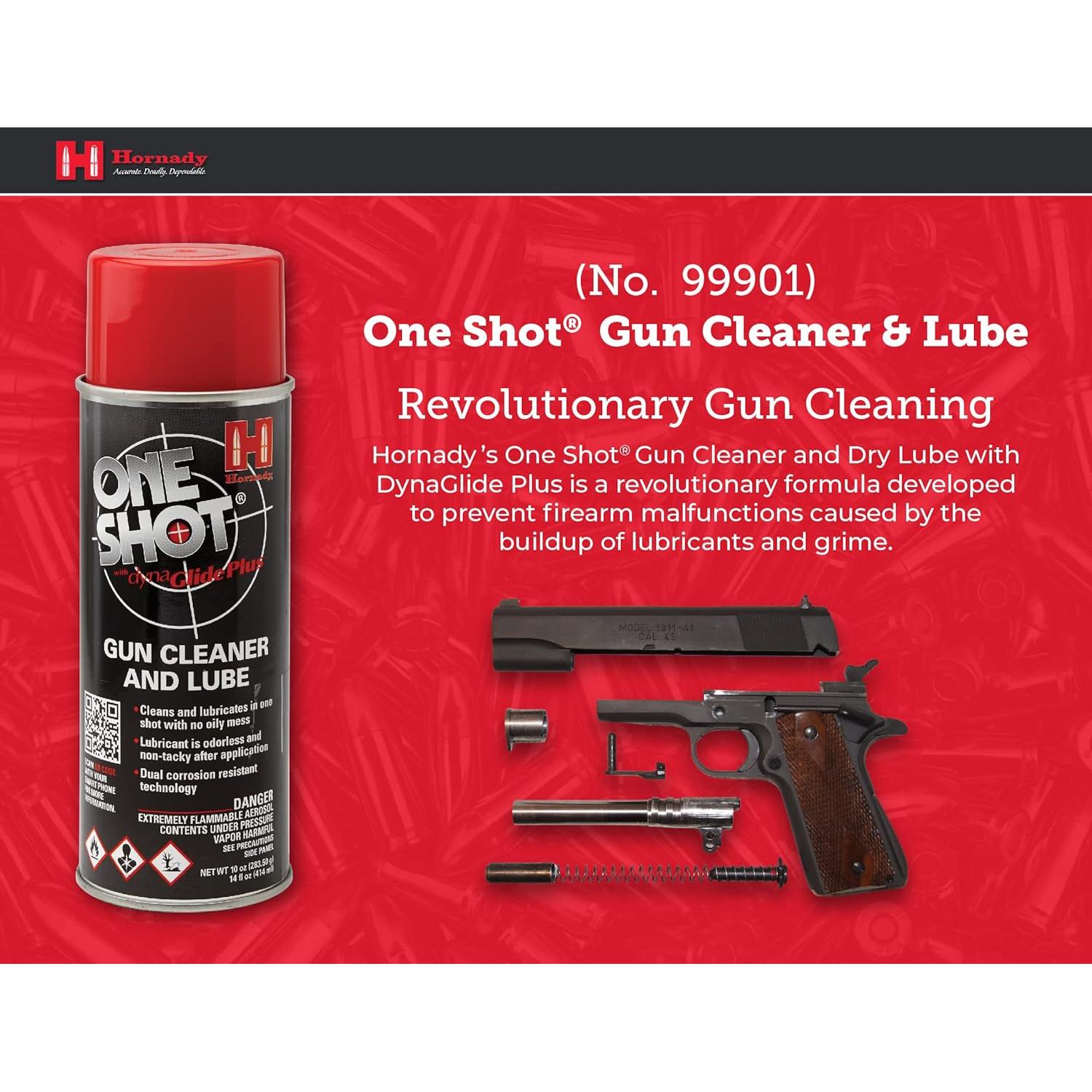 Limpiador y Lubricante de Armas Hornady One Shot 10 oz