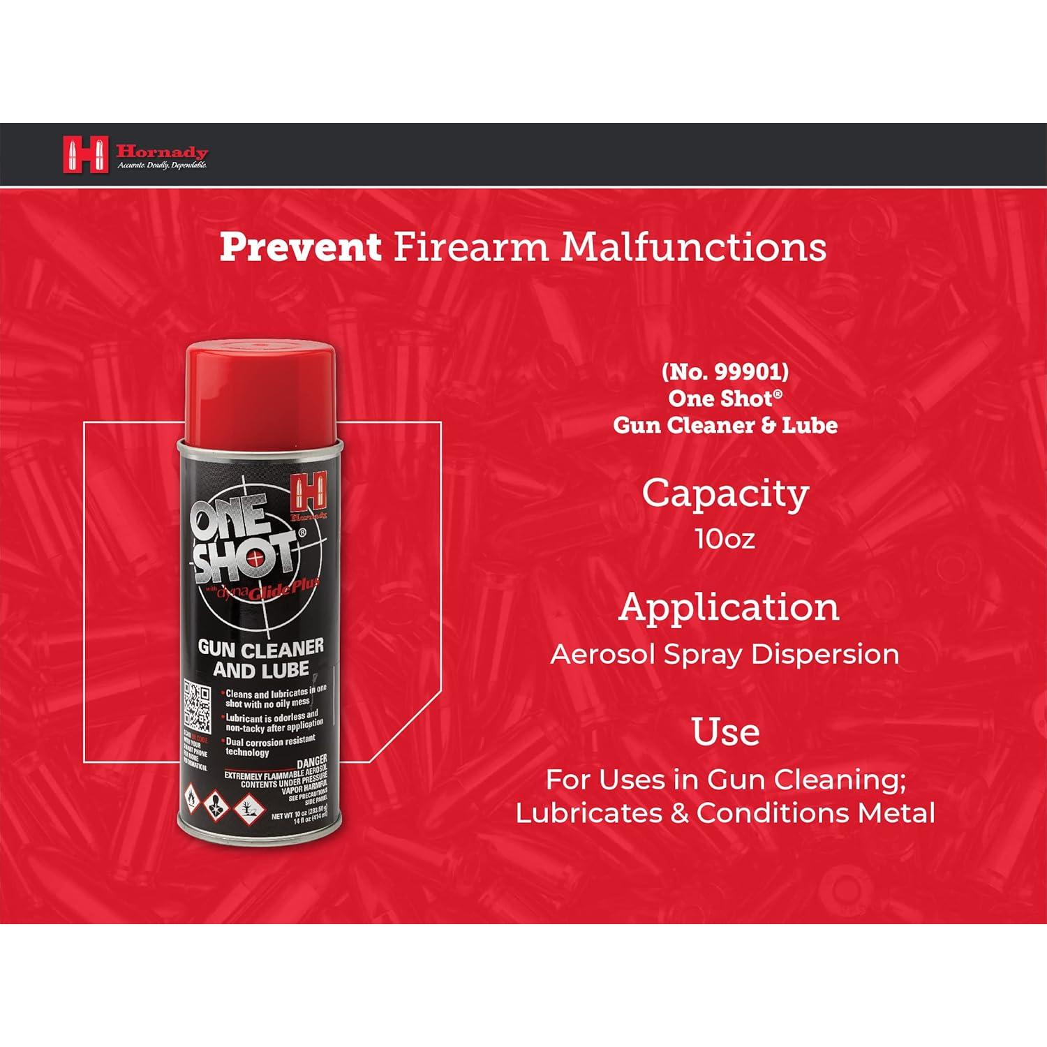 Limpiador y Lubricante de Armas Hornady One Shot 10 oz