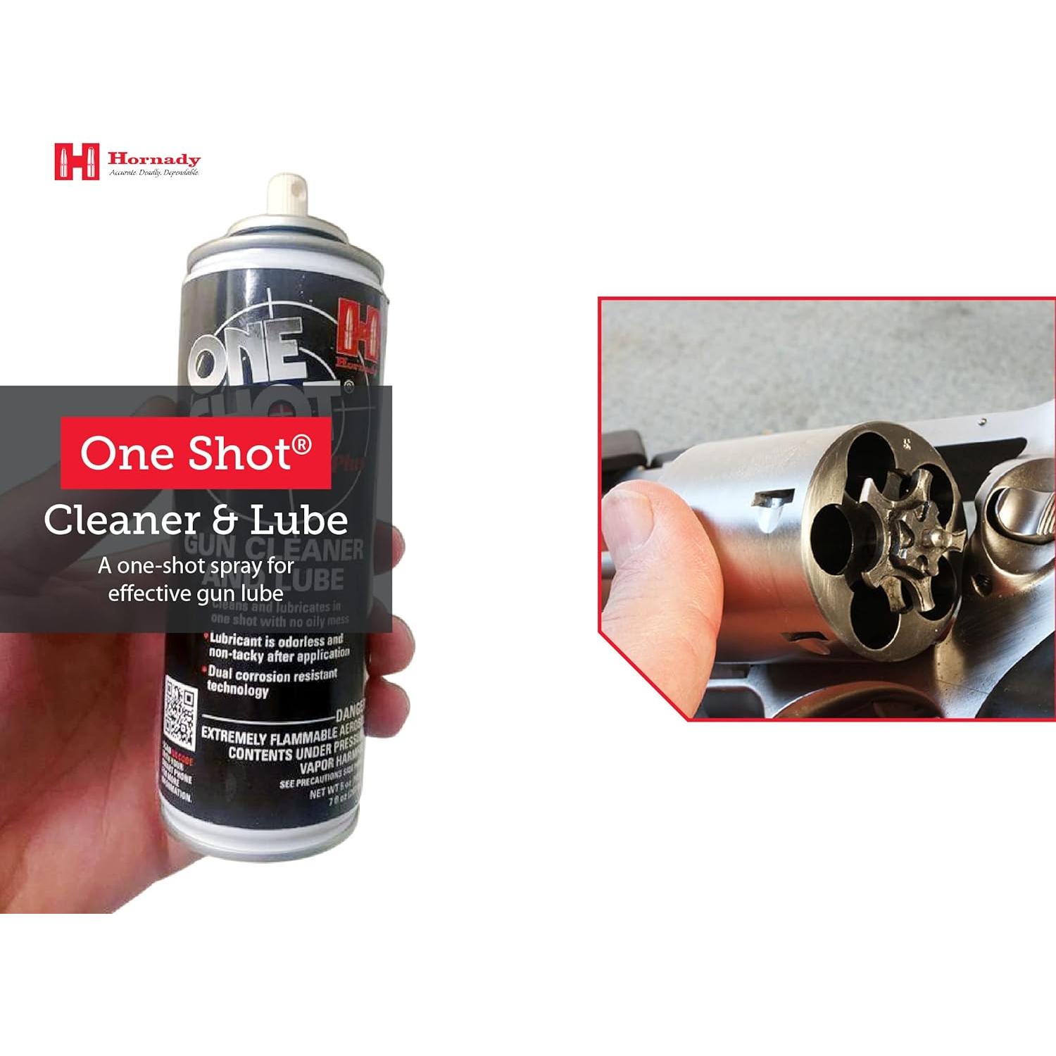 Limpiador y Lubricante de Armas Hornady One Shot 10 oz