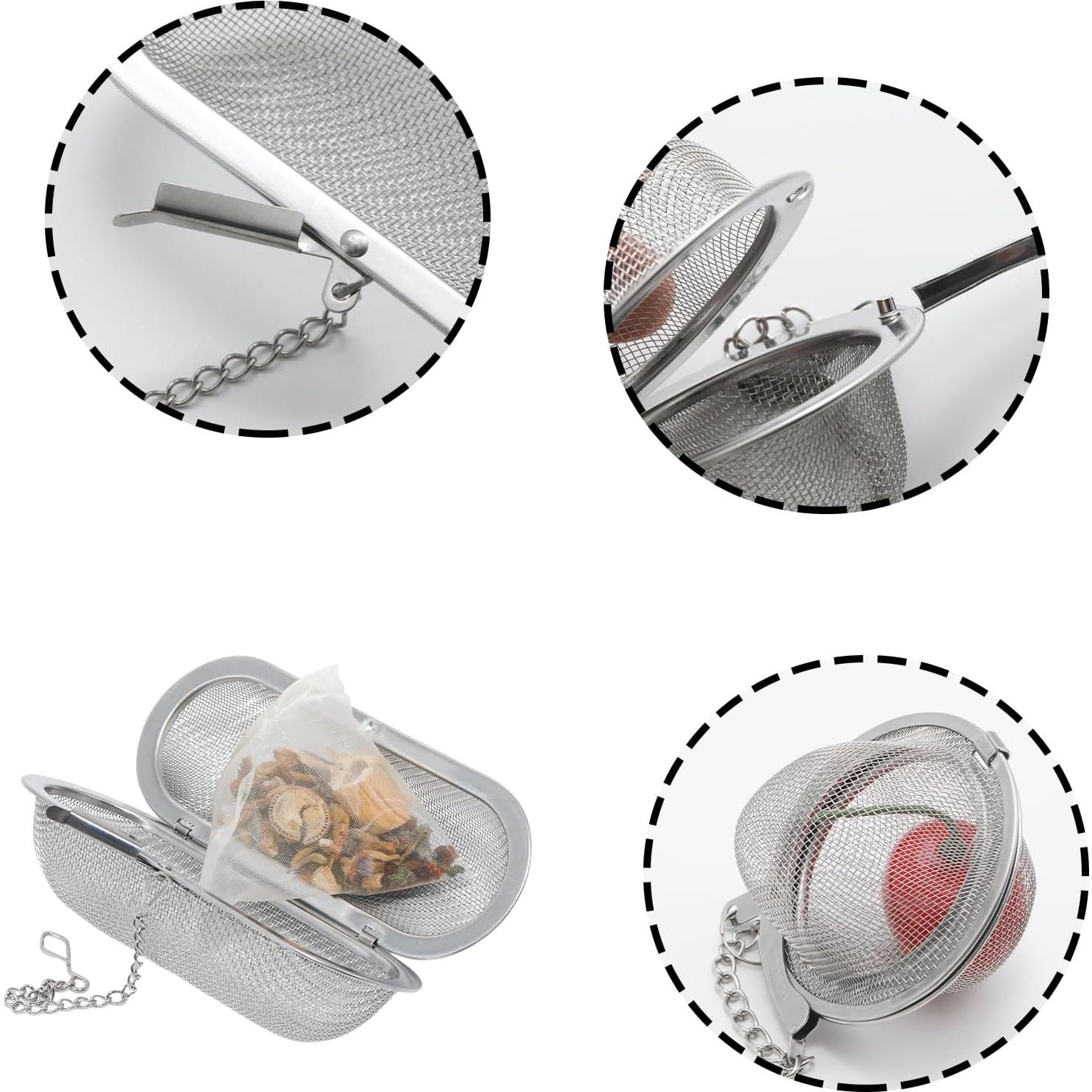 Paquete de 3 cestas de limpieza ultrasónica Yinluluna 4.7x11cm