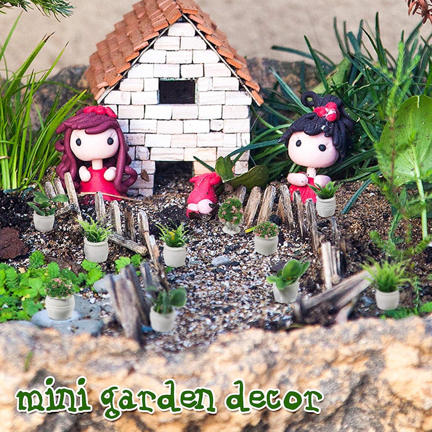 25 Plantas Artificiales en Macetas Miniatura Skylety