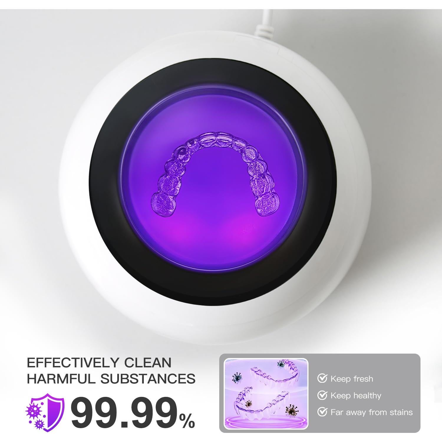 Limpiadora Ultrasónica AMDISI para Retenedores y Dentaduras 250ml