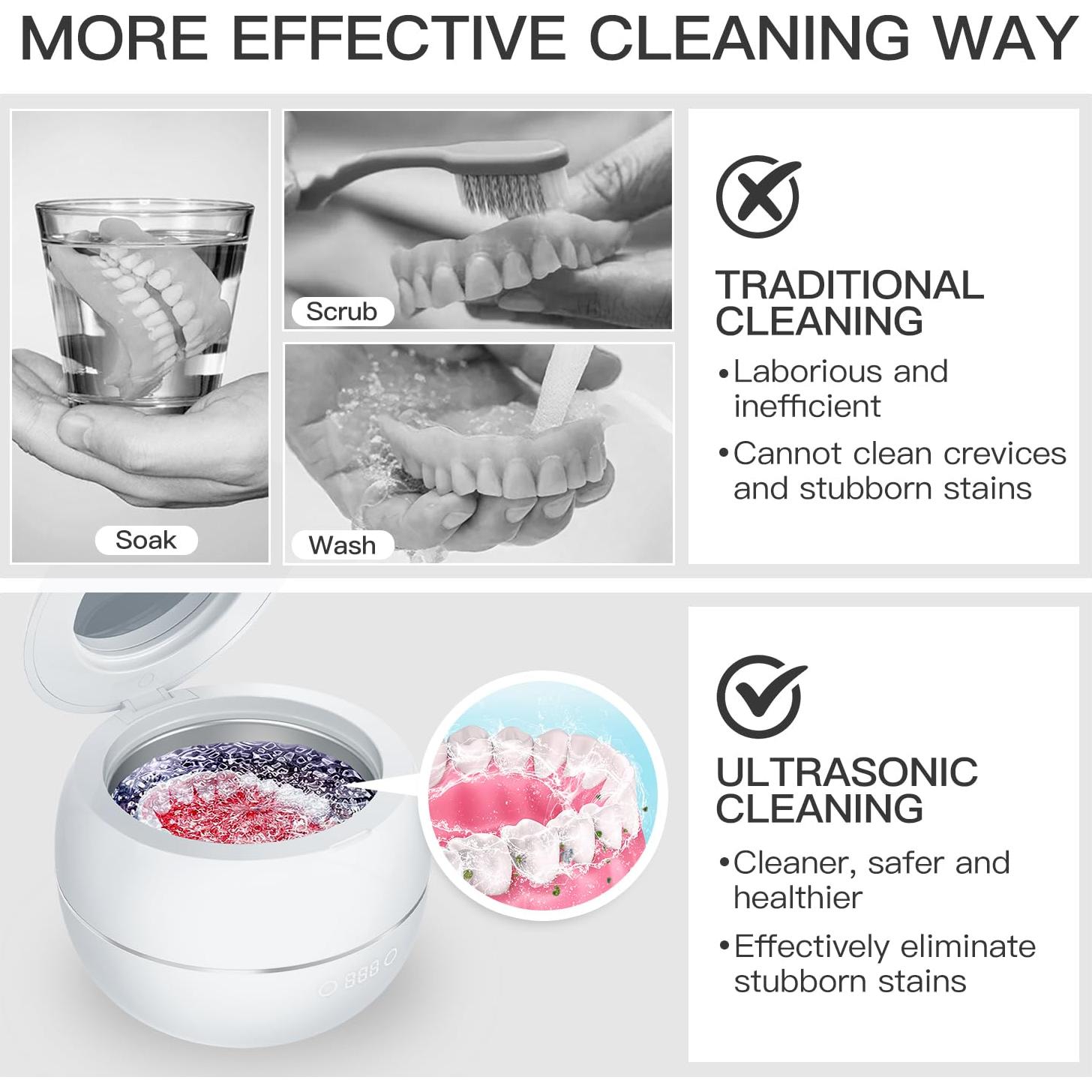 Limpiadora Ultrasónica AMDISI para Retenedores y Dentaduras 250ml