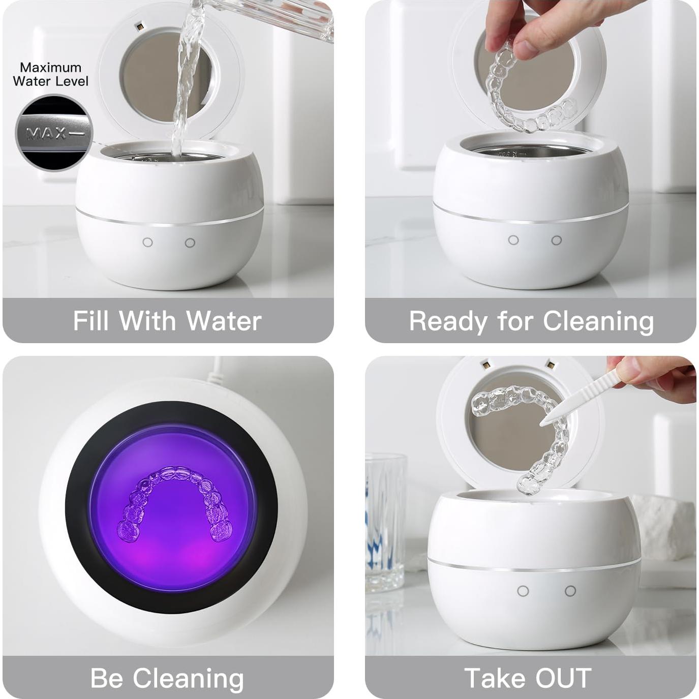 Limpiadora Ultrasónica AMDISI para Retenedores y Dentaduras 250ml