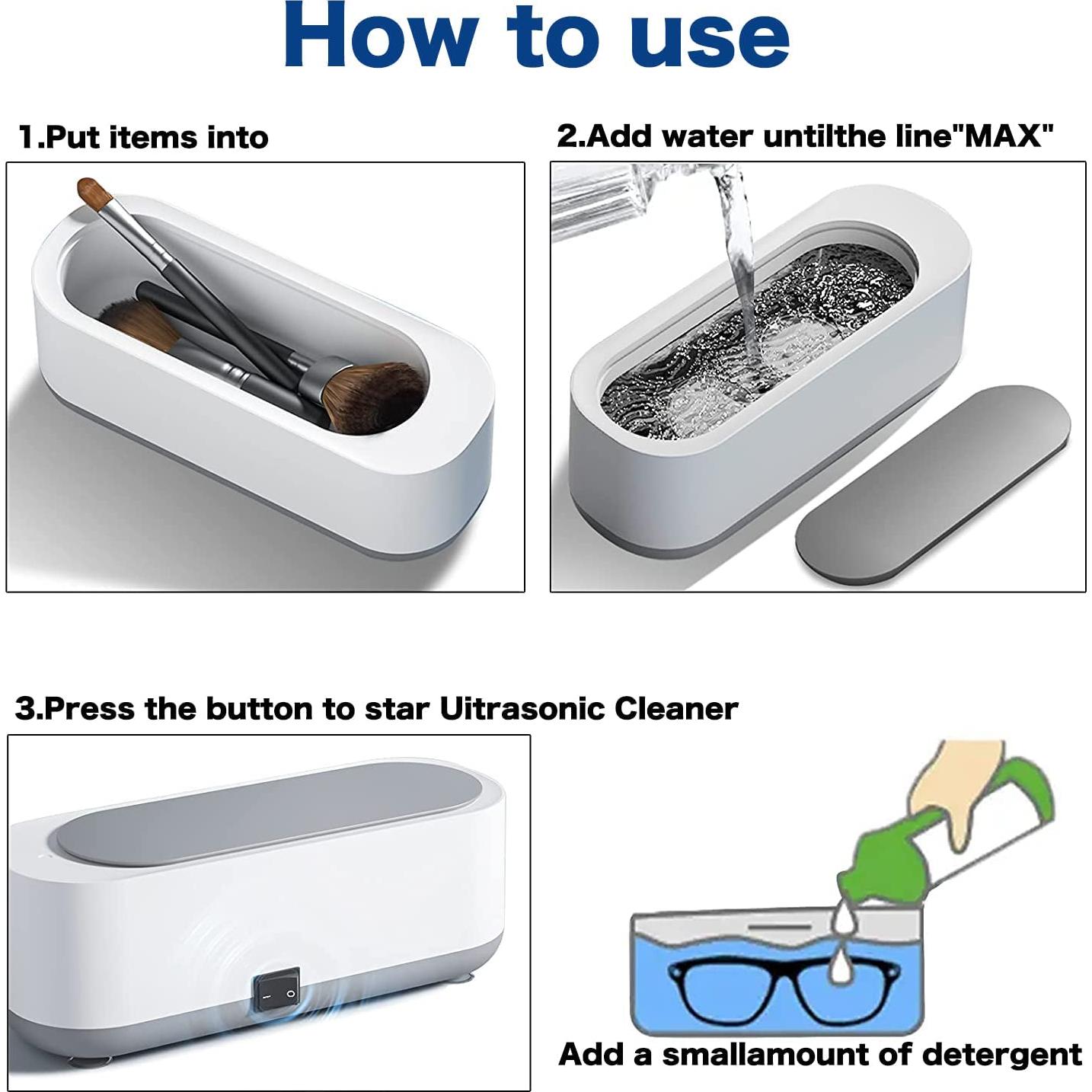 Limpiadora Ultrasónica FQBHMY 45000Hz para Joyería 200ml