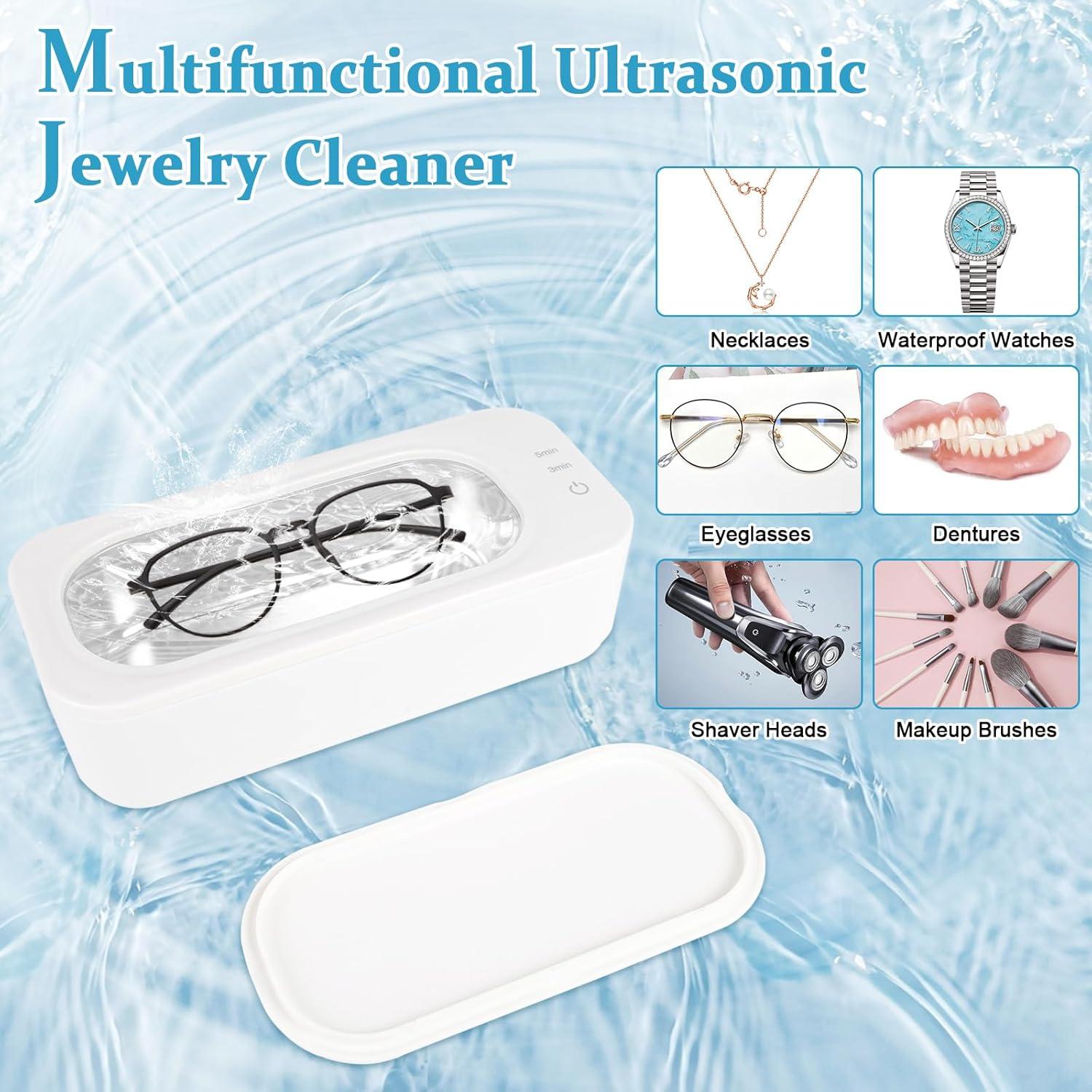 Limpiador Ultrasónico de Joyas Farady 350ml 47kHz Acero Inoxidable