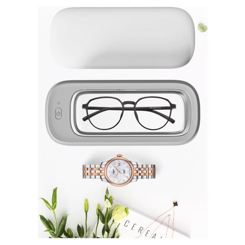 Limpiador Ultrasónico de Joyas E2GOO 49kHz 287g Portátil