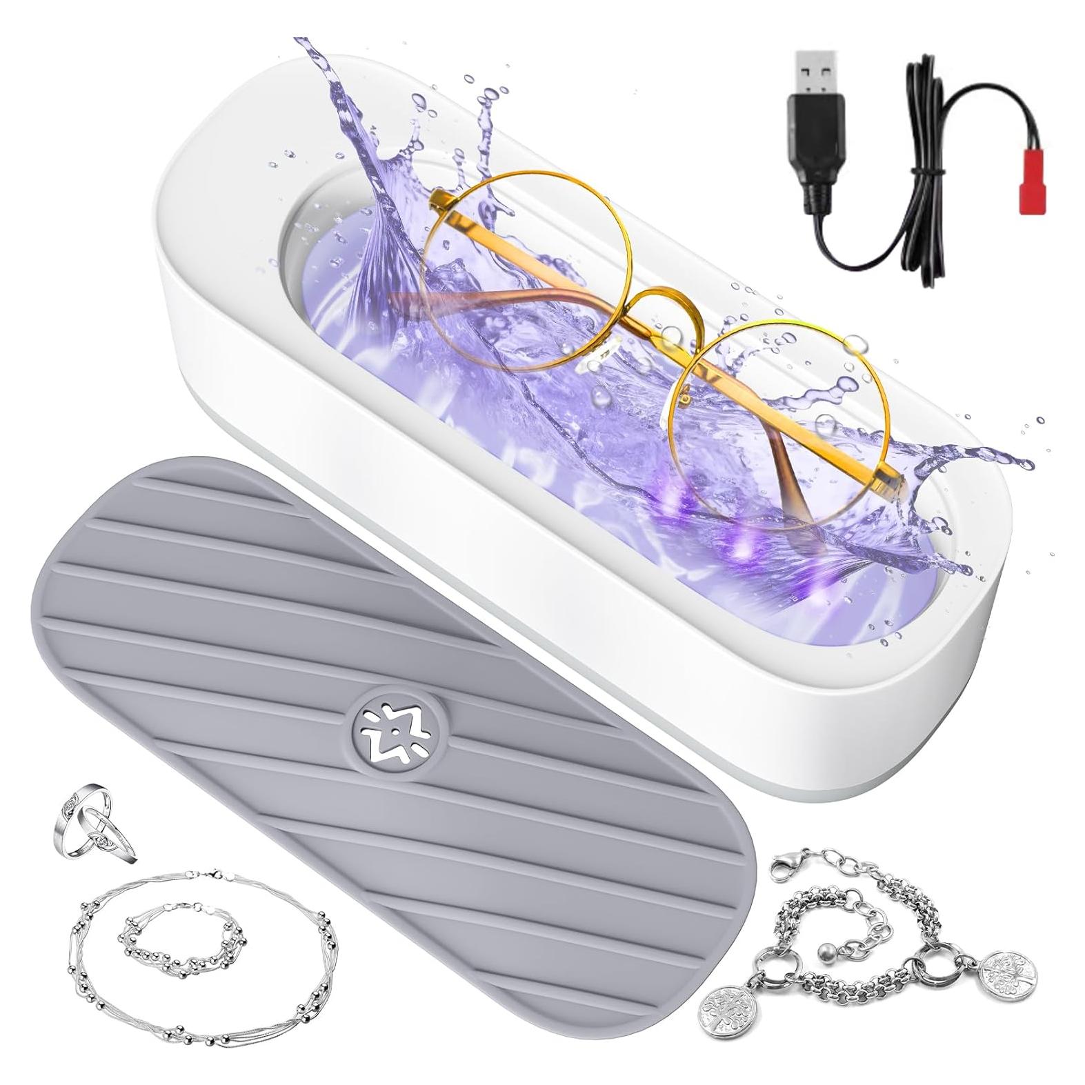 Limpiador Ultrasónico de Joyas Hombasing 45KHz UV 240g