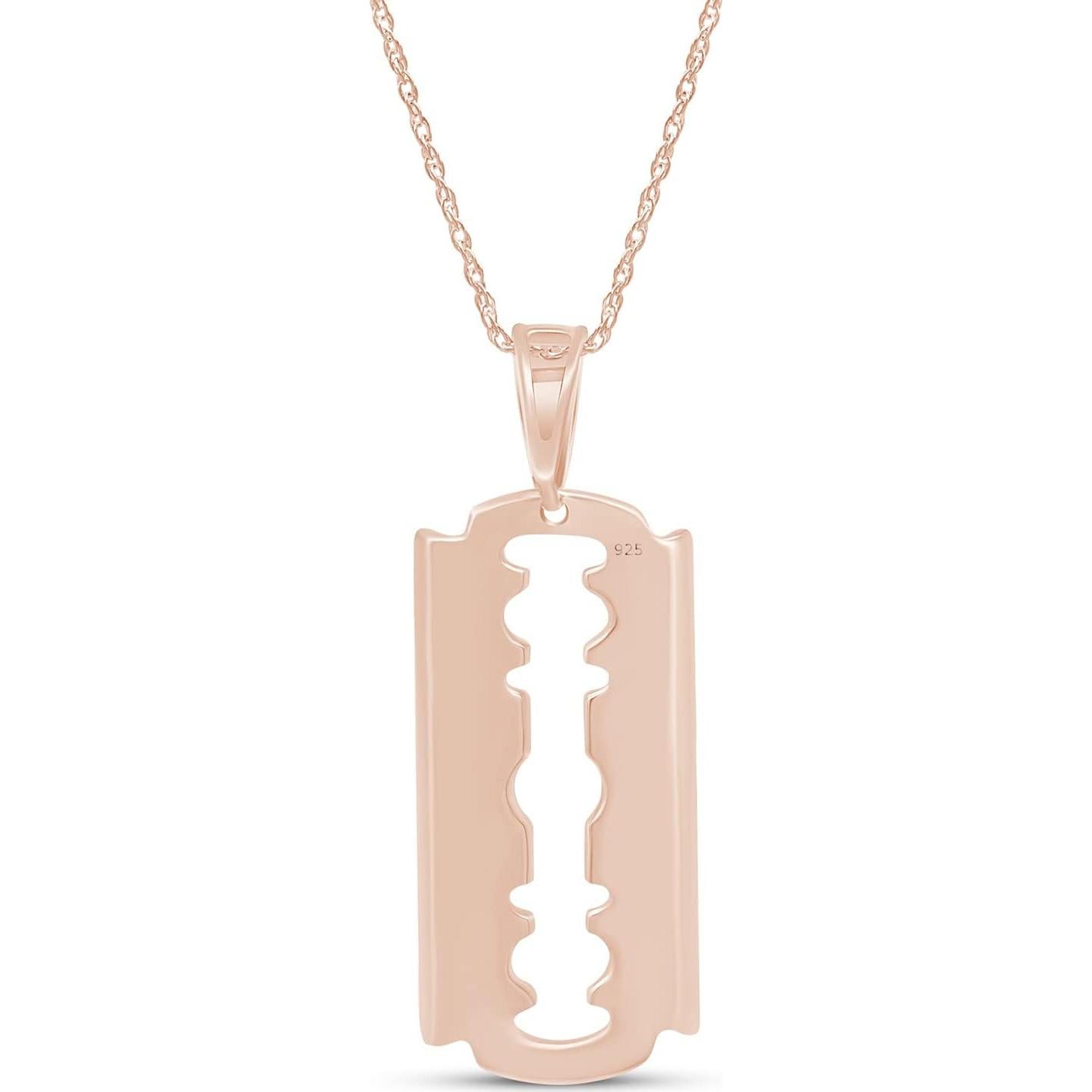 Collar Colgante de Placa de Perro AFFY en Oro 14k sobre Plata