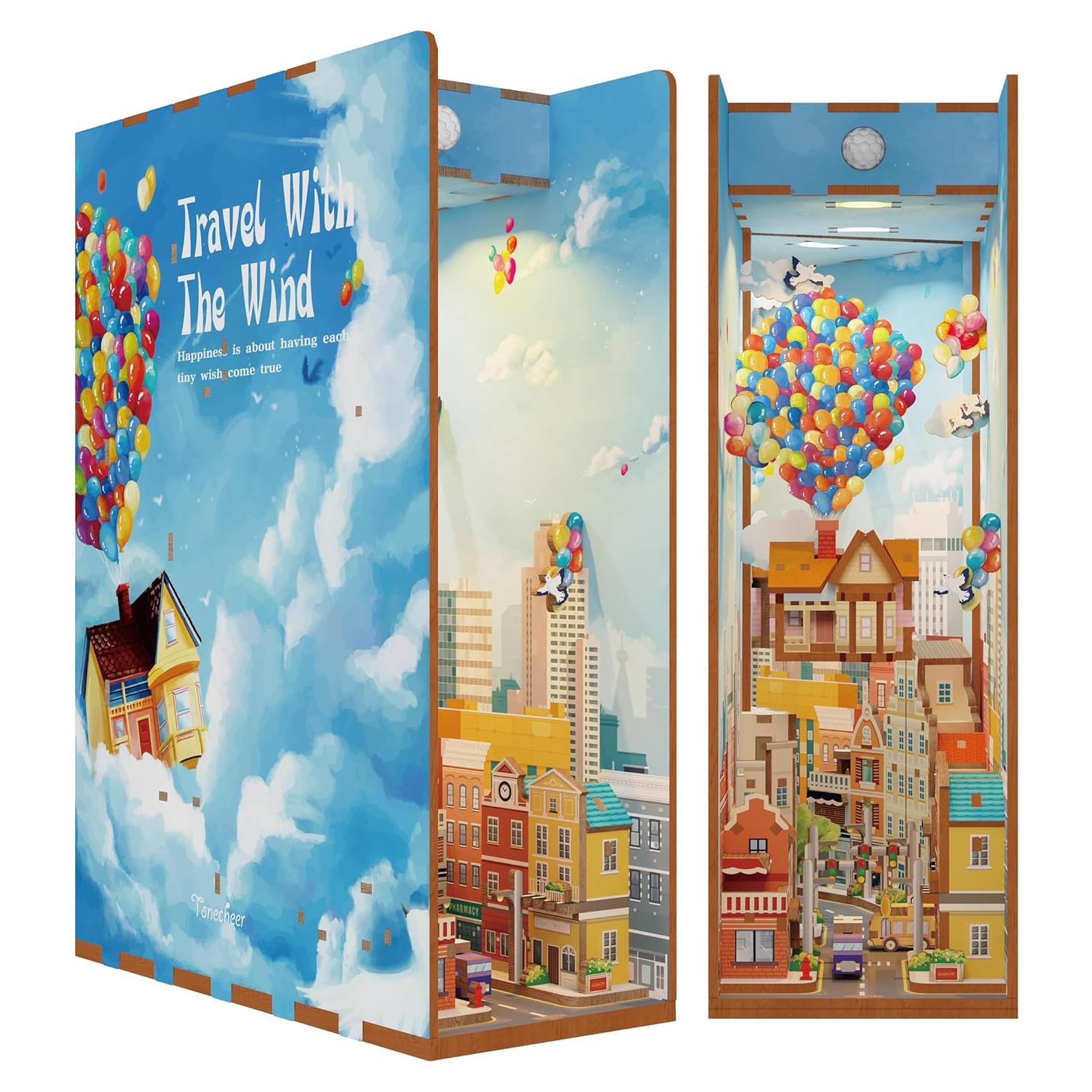 Kit DIY Tonecheer Casa Voladora 3D con Luz LED