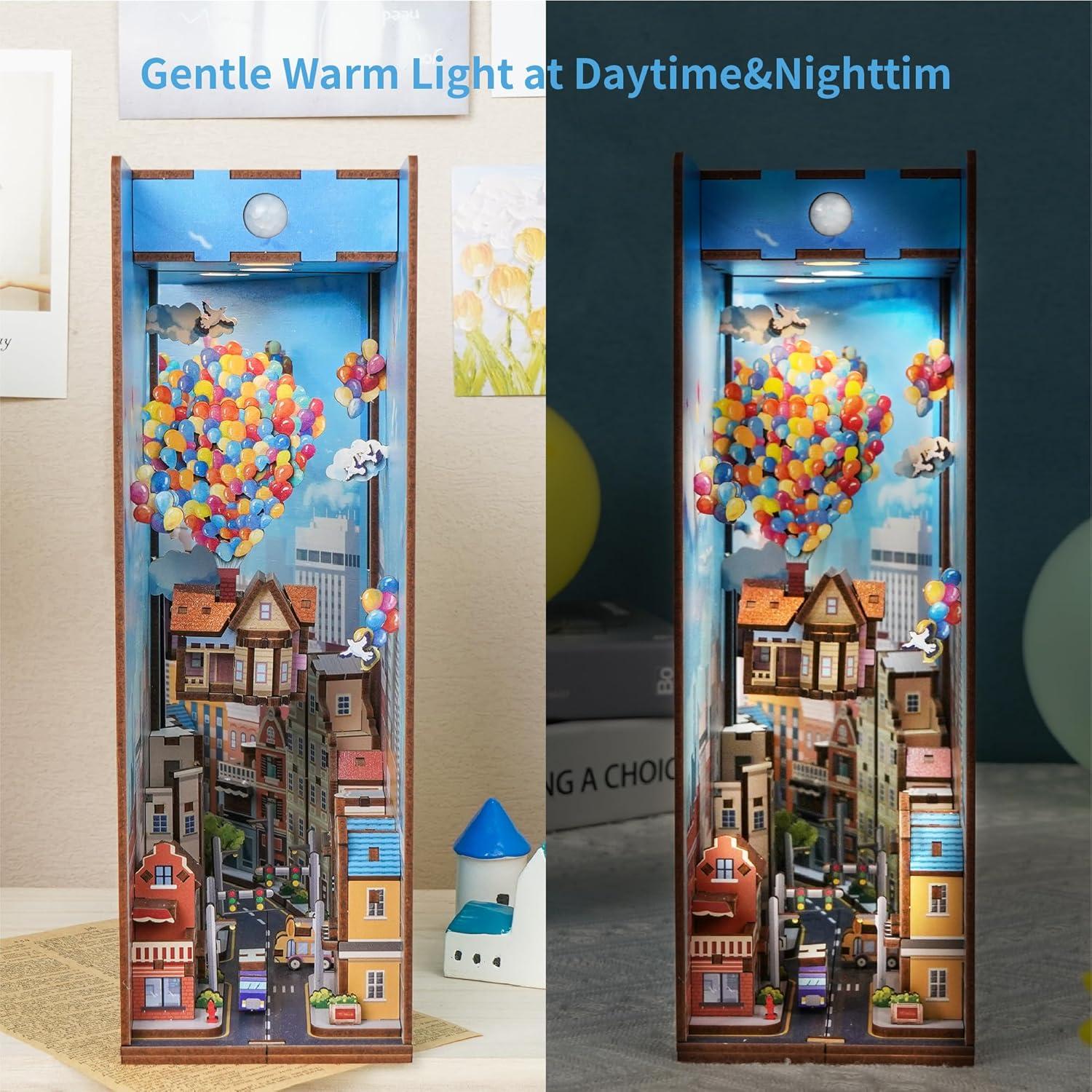 Kit DIY Tonecheer Casa Voladora 3D con Luz LED