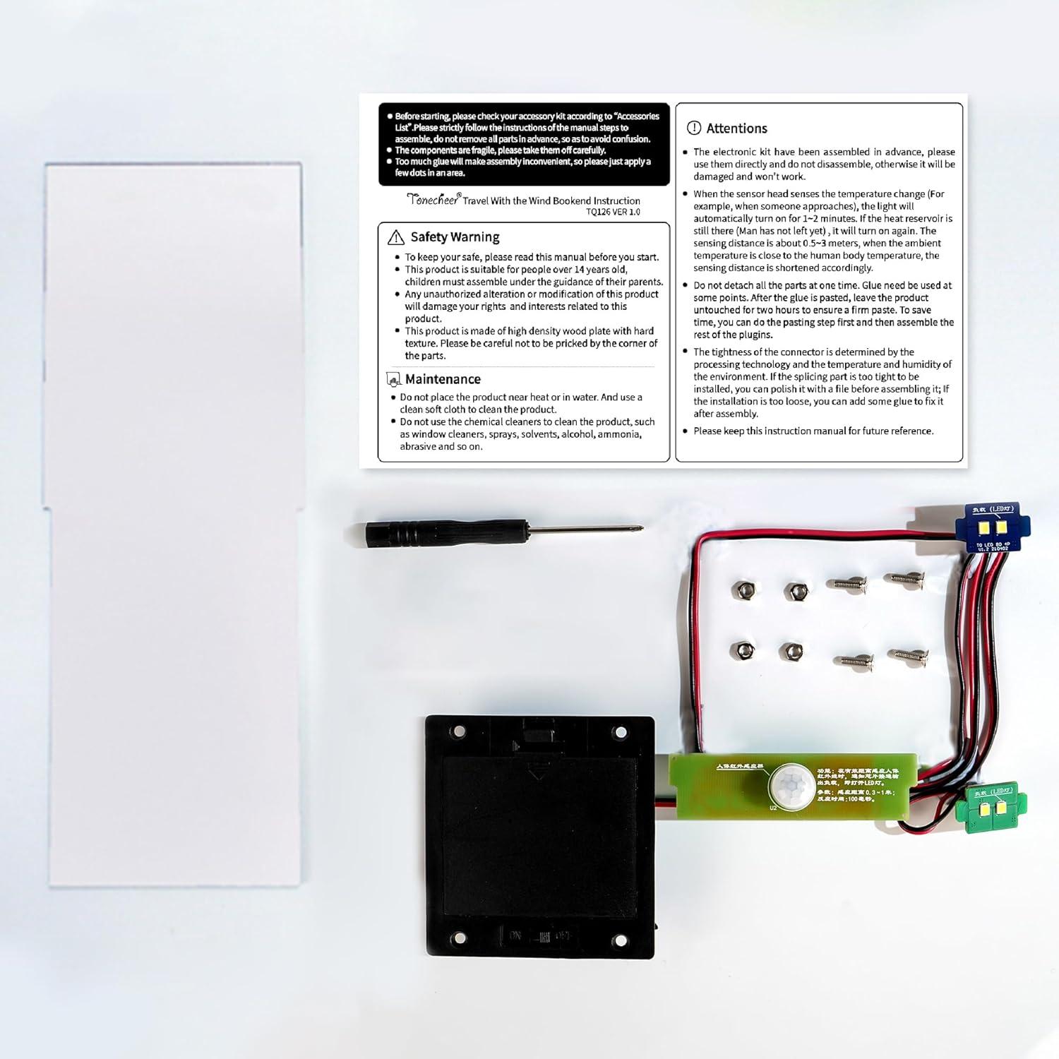 Kit DIY Tonecheer Casa Voladora 3D con Luz LED
