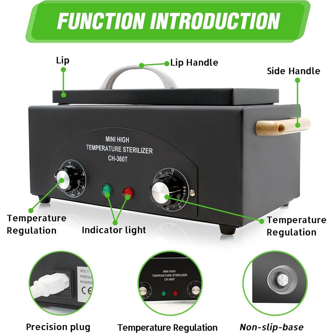 Caja de limpieza de herramientas metálicas Vixest 1.5L 300W