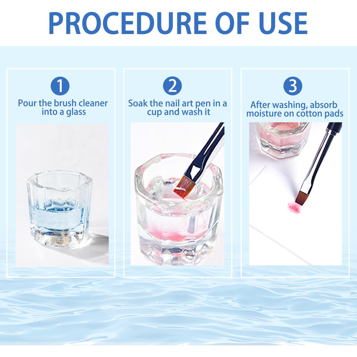 Limpiador de Brochas de Uñas Finger Secret 120ml - Profesional