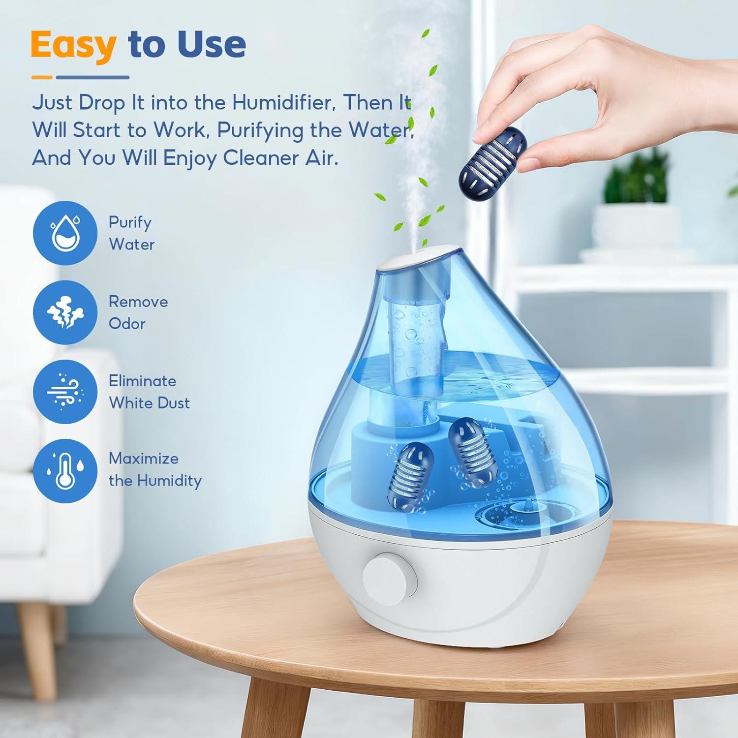 20 Cartuchos Desmineralización Humidificadores HoMedics 1.89L