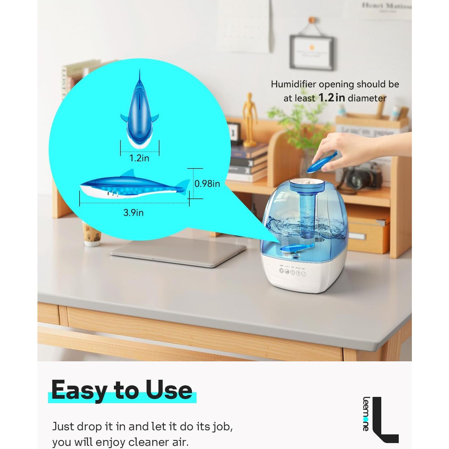 Paquete de 6 Limpiadores de Humidificador Leemone - Flotador Desmineralizador