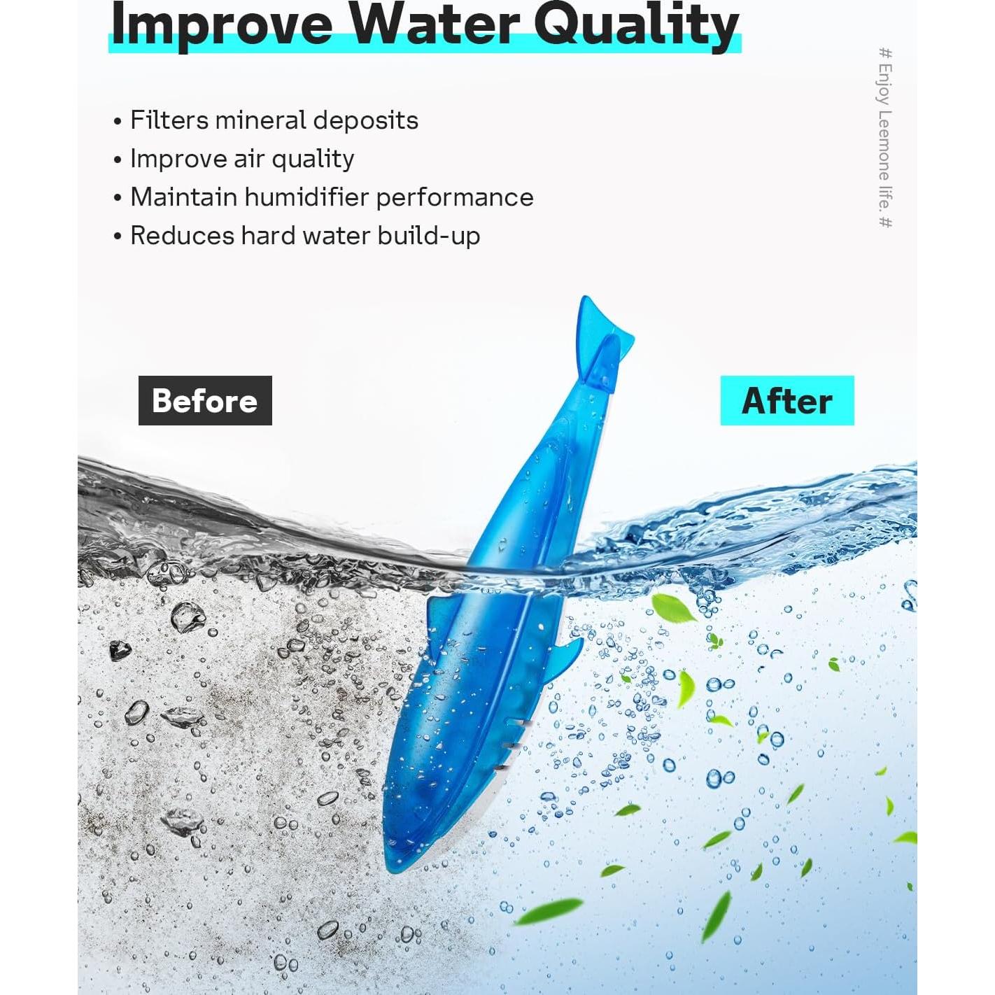 Paquete de 6 Limpiadores de Humidificador Leemone - Flotador Desmineralizador