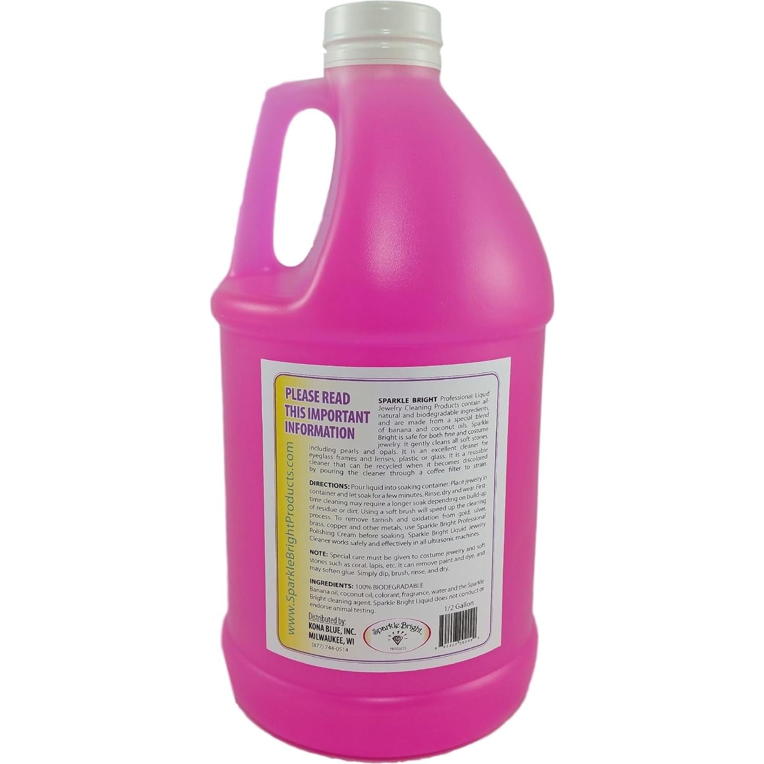 Limpiador de Joyería Sparkle Bright 1.89L - Ecológico y Seguro