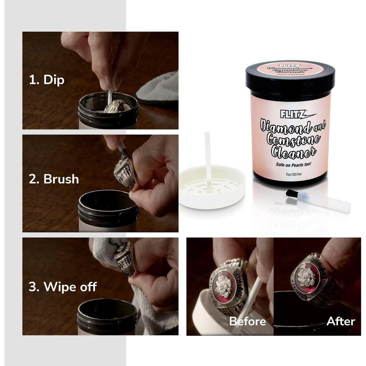 Limpiador de Joyas Flitz 198.4g - Kit de Limpieza de Anillos