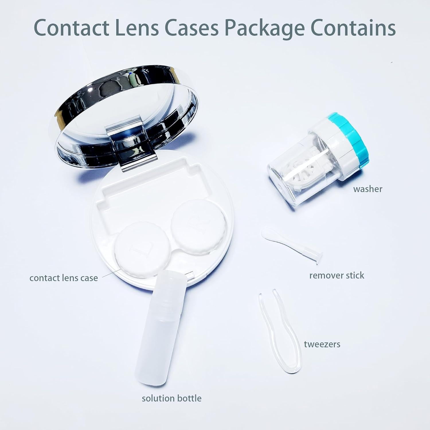 Kit de Viaje para Lentes de Contacto Mokiwala 5 en 1 Cara de Sol