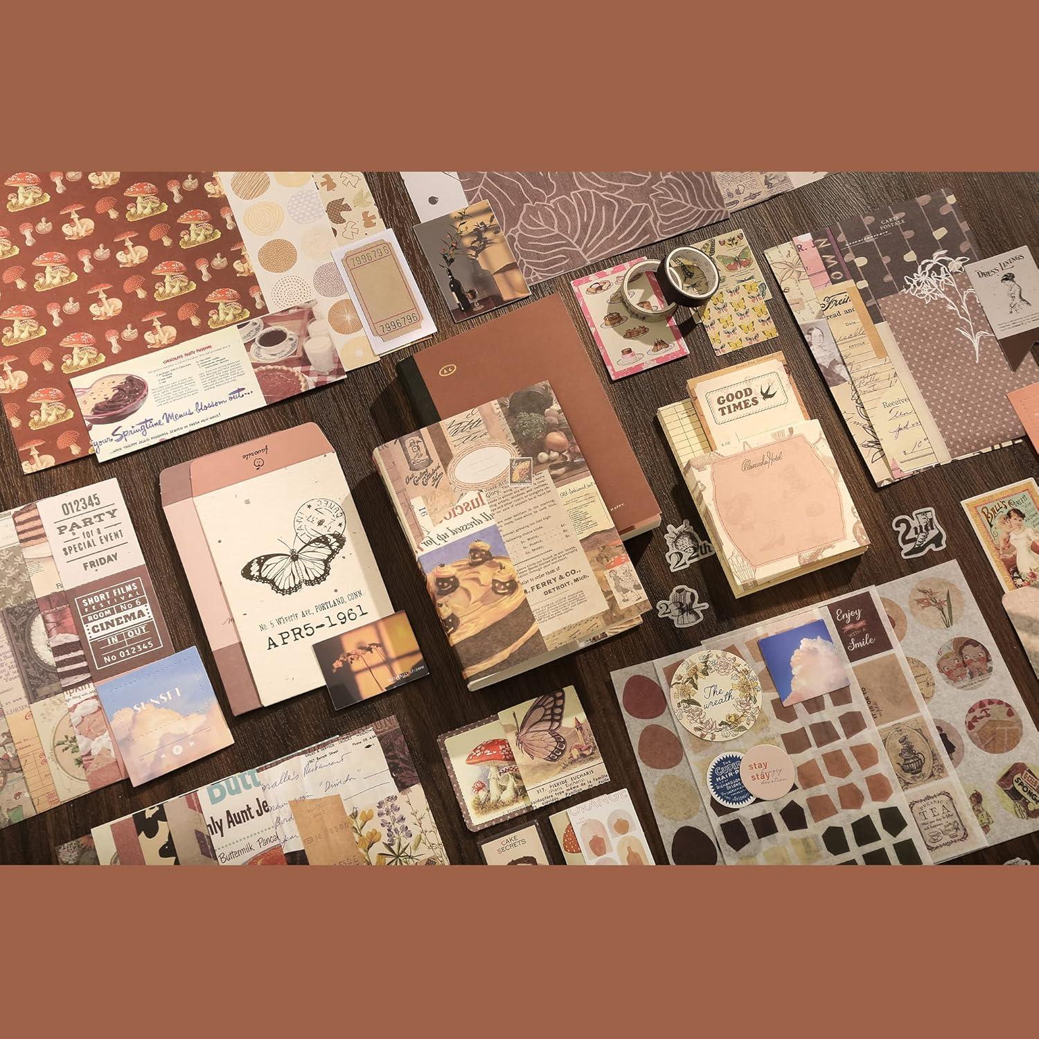 Kit de Scrapbooking Vintage 348 Piezas emmoolife A6