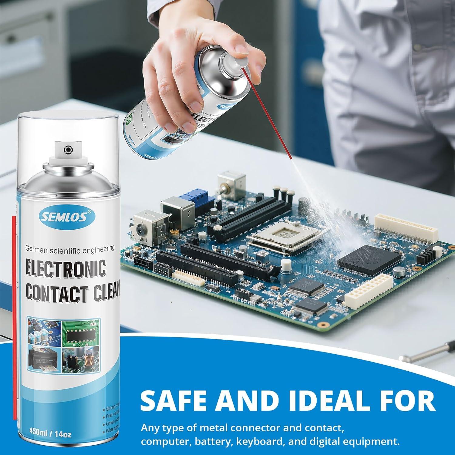 Aerosol Limpiador Eléctrico Semlos 396.9 g para Conexiones