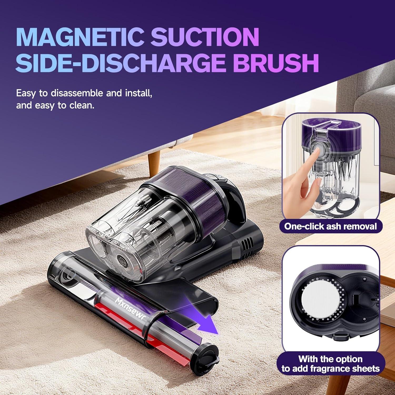 Aspiradora de colchones Mxnsewr CY168, 18Kpa, HEPA, UV-C