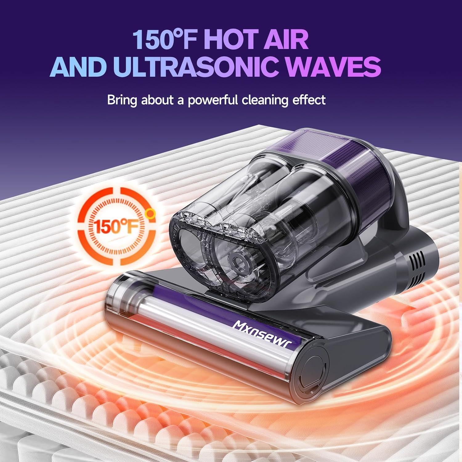 Aspiradora de colchones Mxnsewr CY168, 18Kpa, HEPA, UV-C