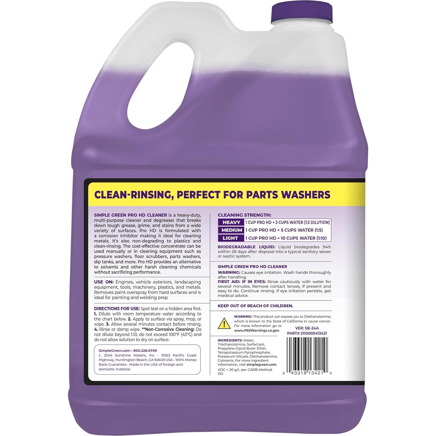 Limpiador Concentrado Simple Green Pro HD 3.78L Uso Pesado