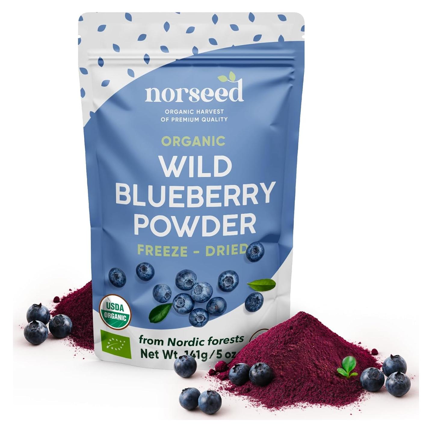 Polvo de Arándano Orgánico Liofilizado Norseed 142g Sin Azúcar