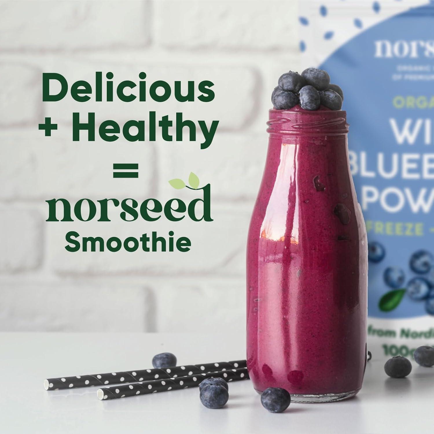 Polvo de Arándano Orgánico Liofilizado Norseed 142g Sin Azúcar