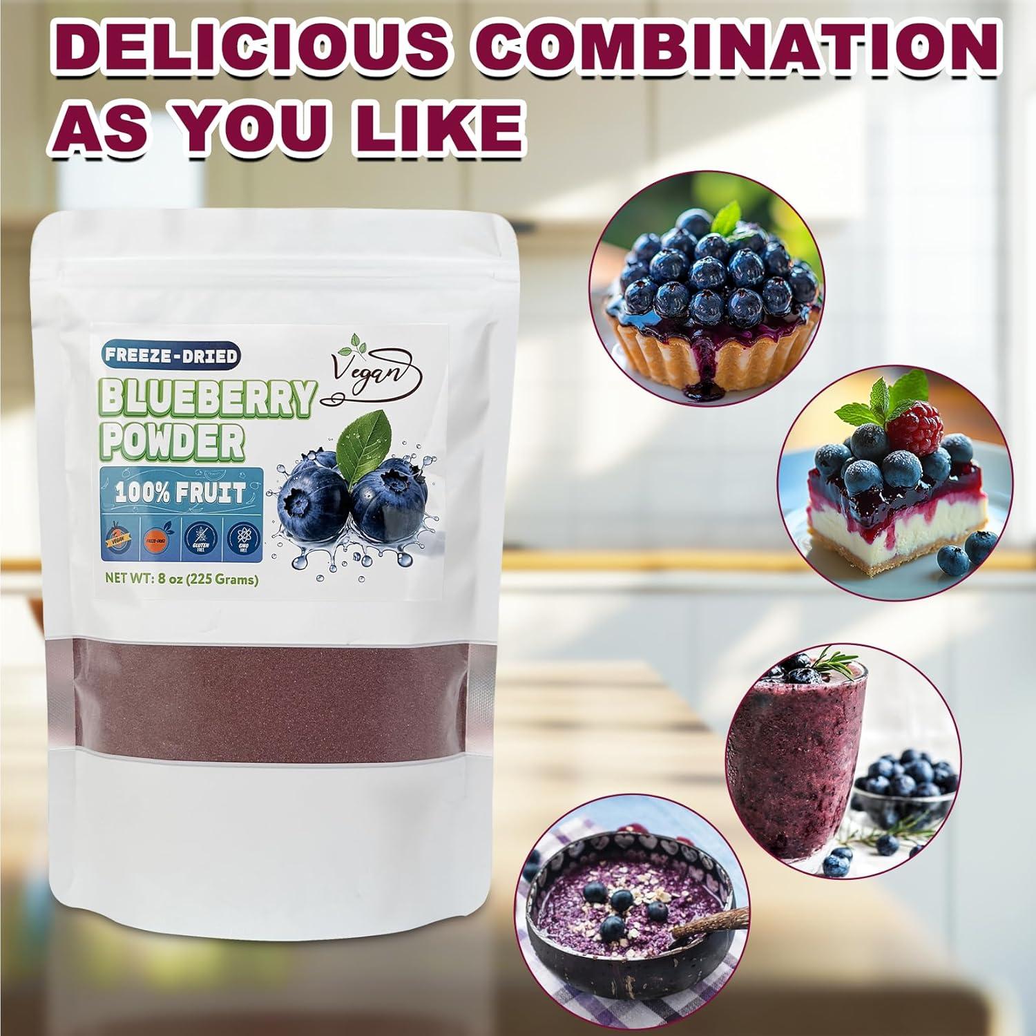 Polvo de Arándano Liofilizado Muloen 226g Sin Azúcar Añadido