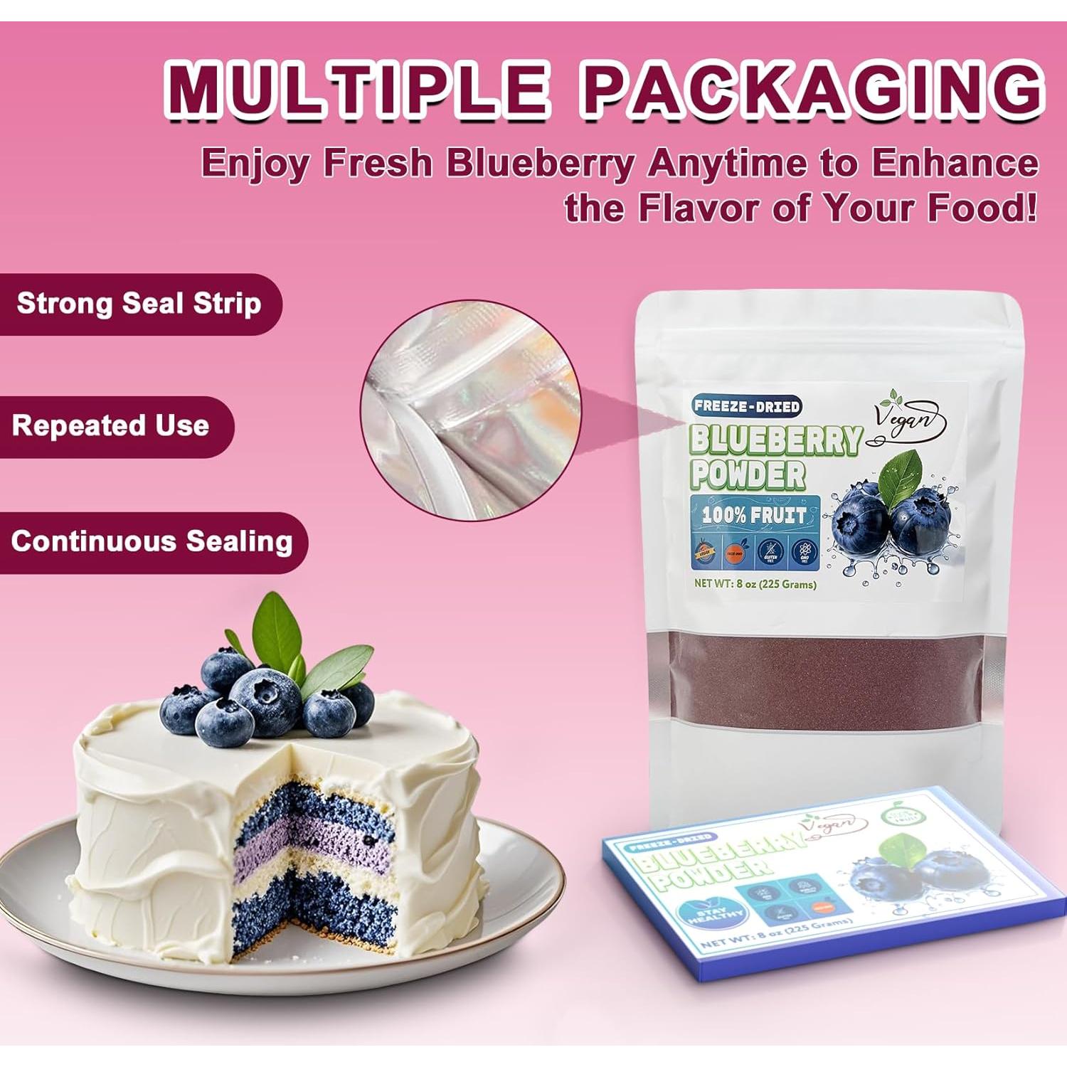 Polvo de Arándano Liofilizado Muloen 226g Sin Azúcar Añadido