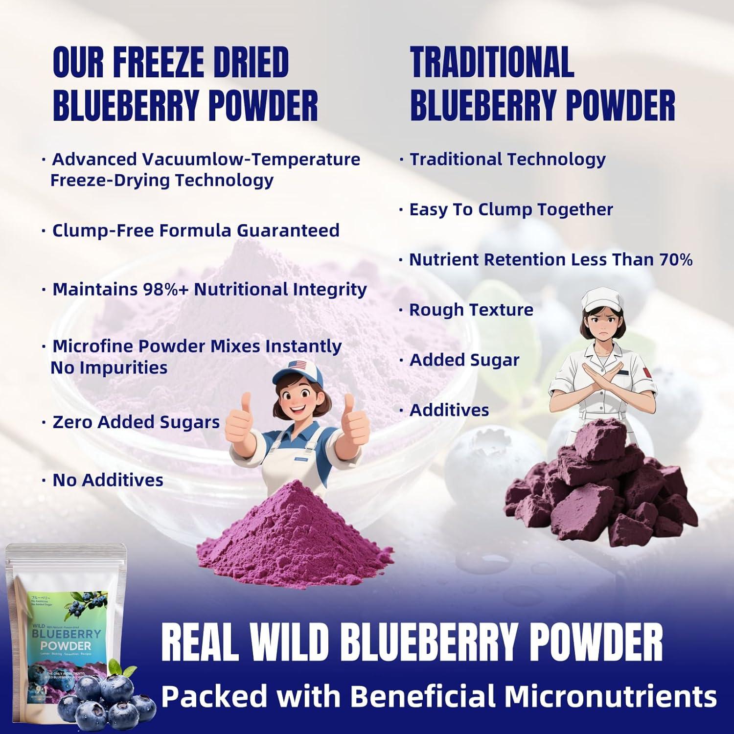 Polvo de Arándano Silvestre 150g - Sin Azúcar Añadido