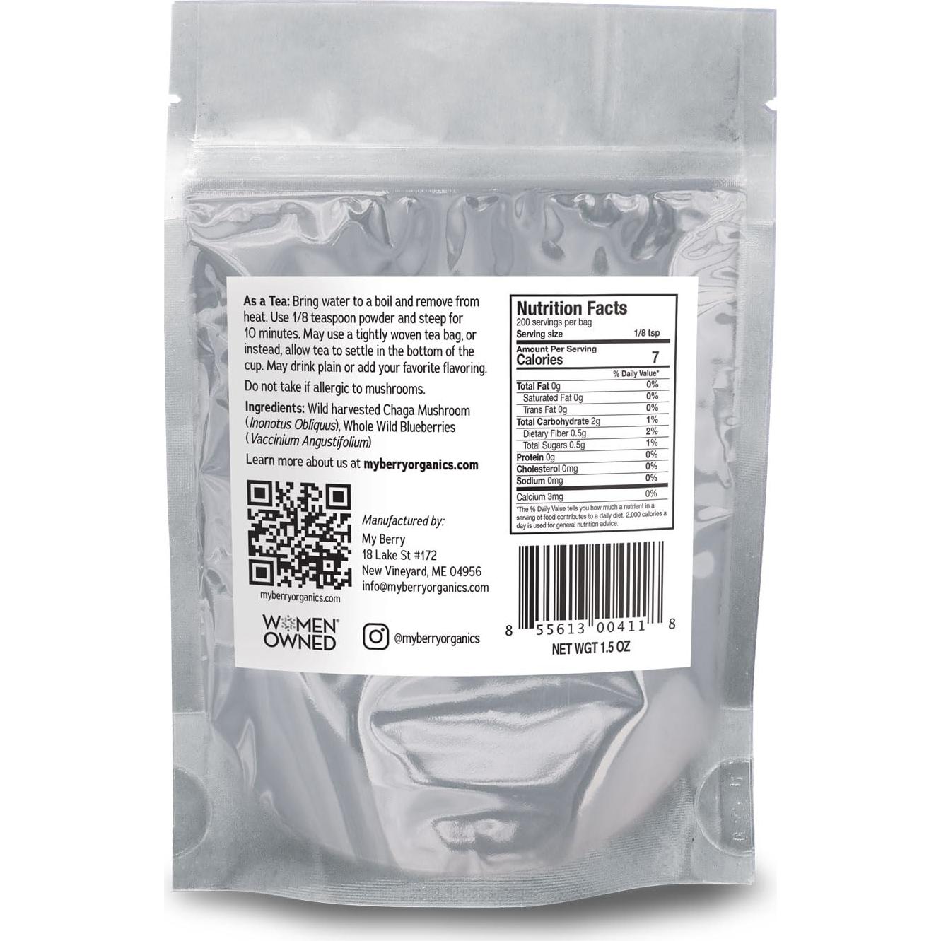 Té en Polvo de Chaga y Arándano Silvestre My Berry 42.52g
