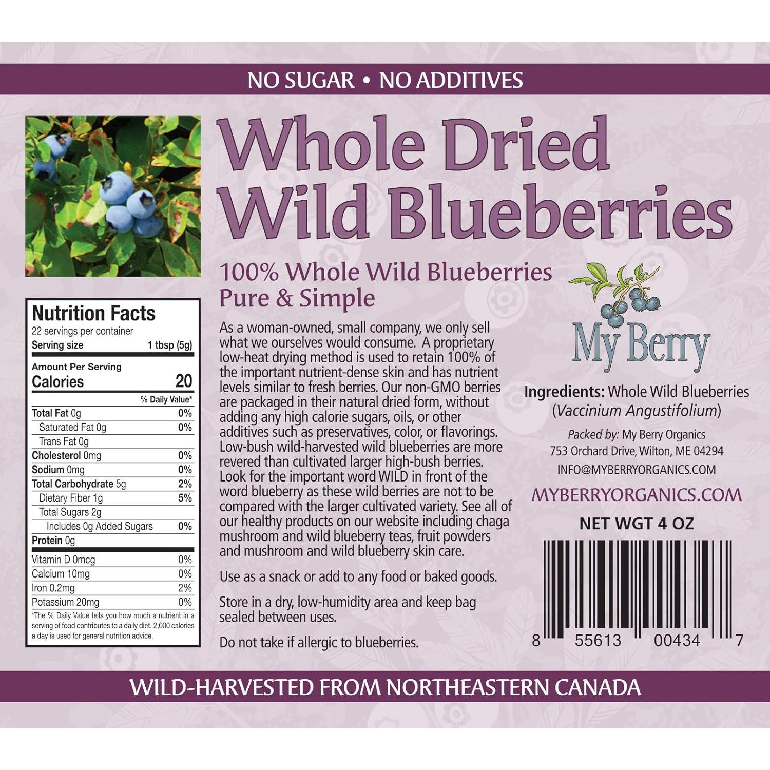 Arándanos Silvestres Secos My Berry 113g | Sin Azúcar Añadido