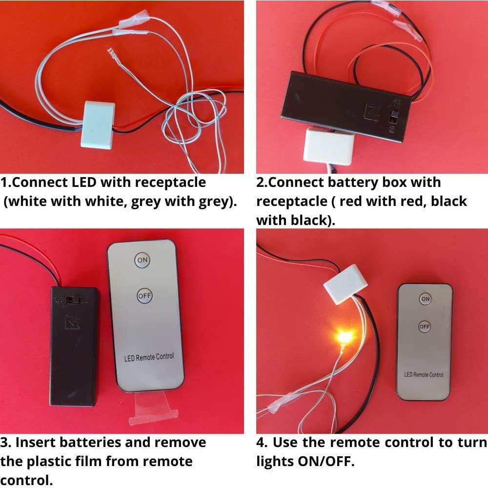 Kit Casa de Muñecas Miniatura DIY Rosa - Control Remoto