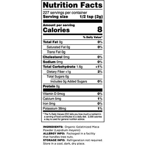 Polvo de Maca Gelatinizado Orgánico Terrasoul 907 g - Energía